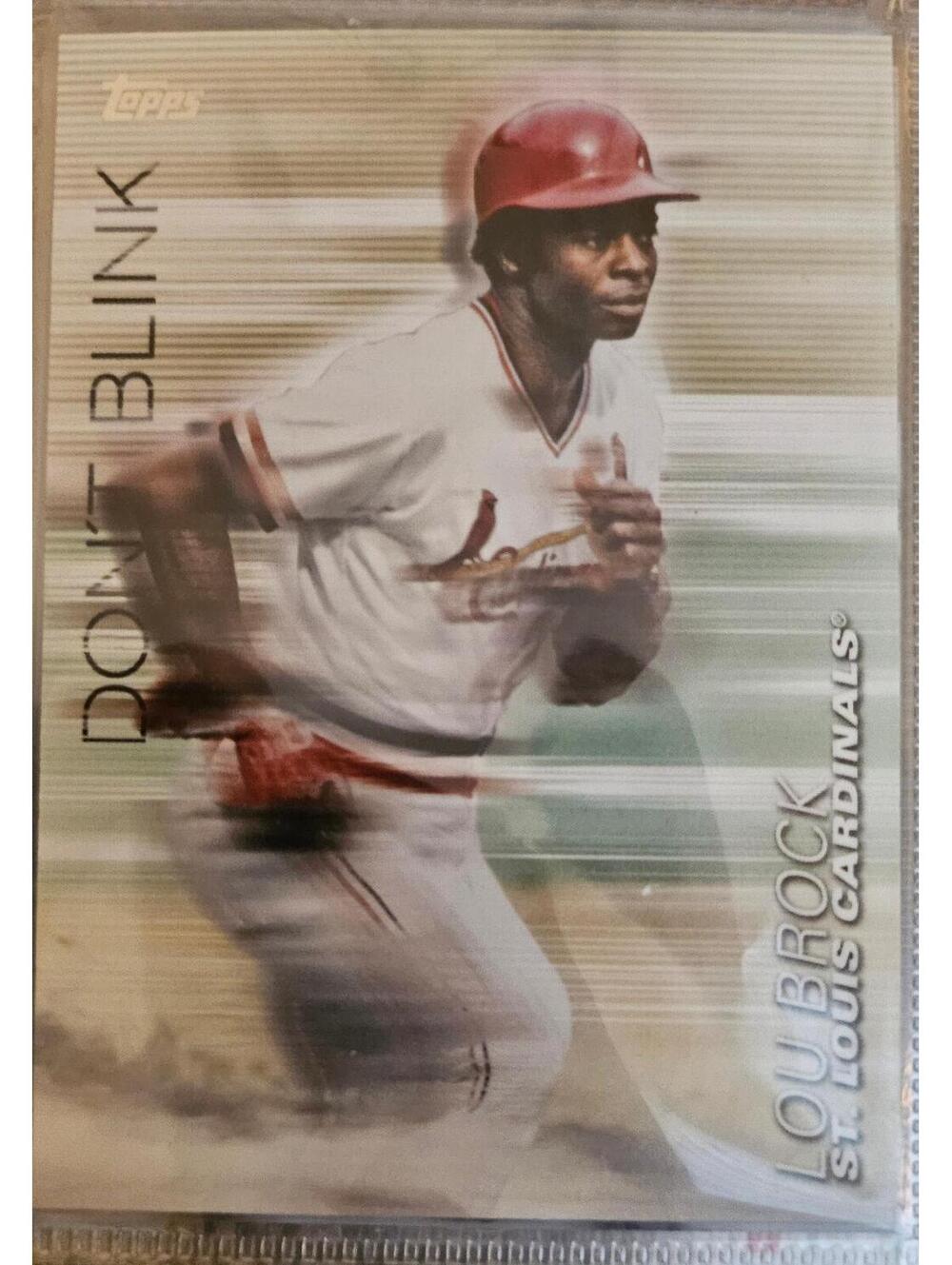 2018 Topps - LOU BROCK - DON'T BLINK #DB-4 - St Louis Cardinals